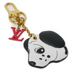 LOUIS VUITTON Keyring Dog M01967 key ring logo Dalmatian bag charm